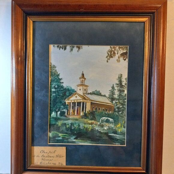 Chapel Painting Framed and Matted